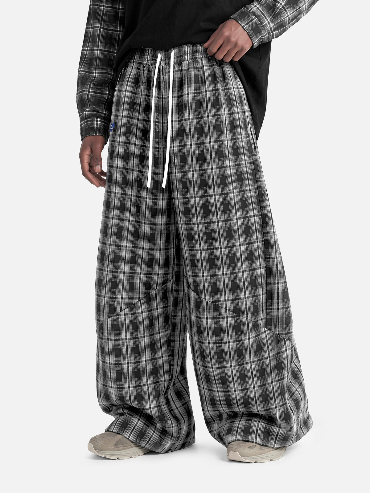 CloudCheck Baggy Plaid Pants