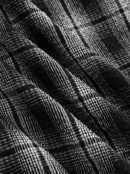 CloudCheck Baggy Plaid Pants