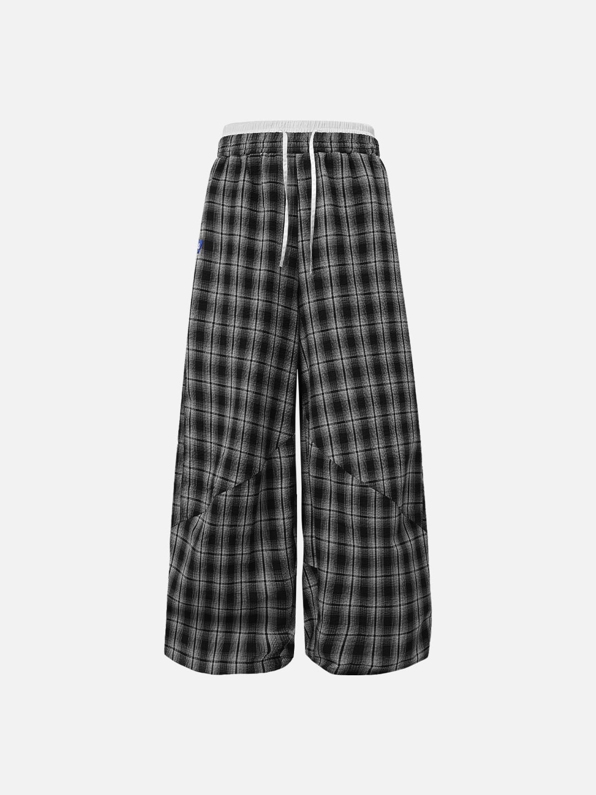 CloudCheck Baggy Plaid Pants