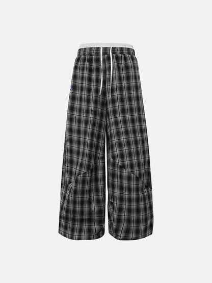 CloudCheck Baggy Plaid Pants
