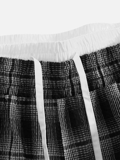 CloudCheck Baggy Plaid Pants