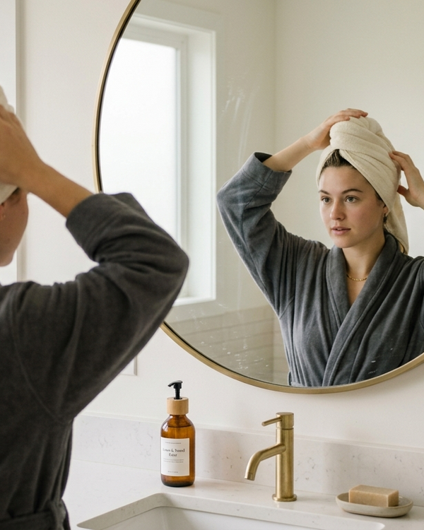 BreezeDry Microfiber Hair Towel Wrap